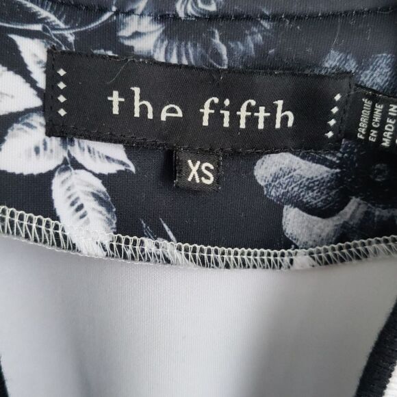 The Fifth Label long floral//stripe bomber jacket - Picture 4 of 10